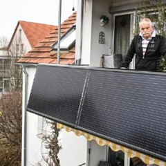Балконна сонячна електростанція в Німеччині