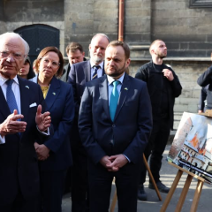 The King of Sweden meets with Zelensky