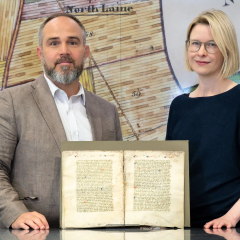 Pages of a medieval manuscript from the XV century