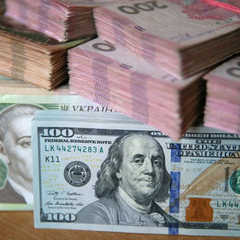 График курса валют на синем фоне