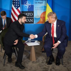Трамп и Зеленский на саммите НАТО