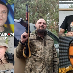 Photo of Glavcom journalists on the front line
