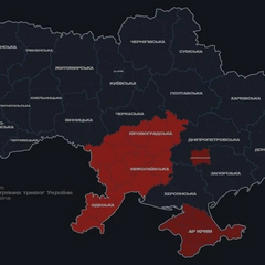 Российские дроны над территорией Украины