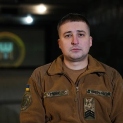 Військовий Максим Гриник на службі