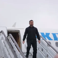 Zelensky with the Queen in London