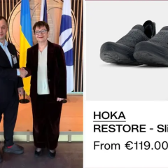 Timofiy Milovanov in London: ex-minister in unusual footwear