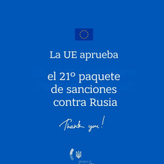 EU approved 21st package of sanctions against Russia