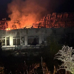 Пожар на базе отдыха в Черниговской области