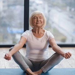 Indian woman doing exercises