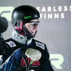 Dmytro Kotovskyi on skis