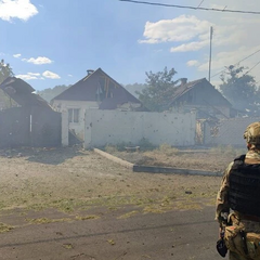 Наслідки обстрілу в Костянтинівці