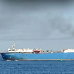 Destruction of Russian vessels in the Caspian Sea