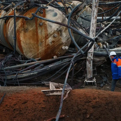 Наслідки удару по газовому об'єкту