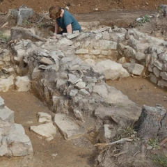 Lost ancient Roman temple from the 3rd century