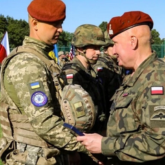 Совместная тренировка украинцев и мигрантов