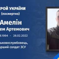 Артем Амелін, Герой України