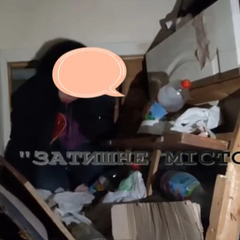 Бабушка перебралась в подъезд, квартира завалена мусором