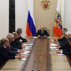Путін та Трамп на зустрічі