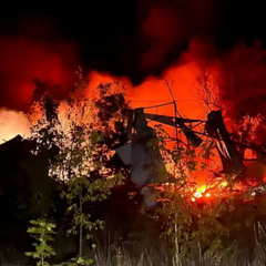 Fire at an industrial enterprise in the Kharkiv region