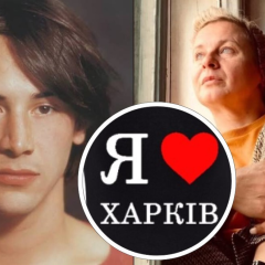 Lyuba Orekhova from Kharkiv in cafe