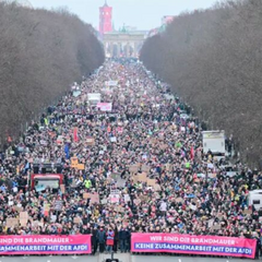 Протест проти АдН та курсу ХДС