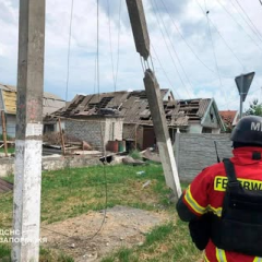 Пожар на АЗС в Запорожском районе