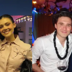 Brooklyn Beckham greets father-in-law