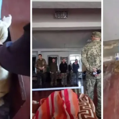 Фото Винницкого ТЦК пикапа с бутылкой