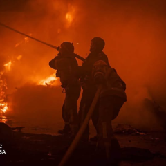 Пожежа на складі в Києві