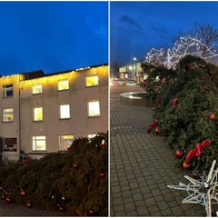 Буревій позбавив Різдво. Стовпило ялинки в багатьох містах Литви