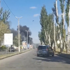 Drone attack on the market in Druzhkivka
