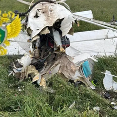 Легкомоторний літак, що розбився в Рязанській області