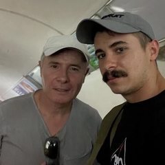 Телеведущий Костянтин Грубич с сыном