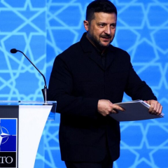 At NATO Summit, Zelensky Declares Russia’s Safe Rear Area Has Been Destroyed