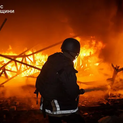 Огонь и дым во время пожара