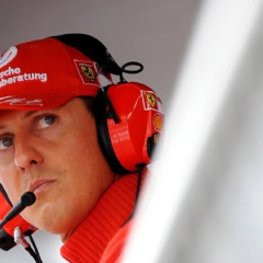 Michael Schumacher after injury