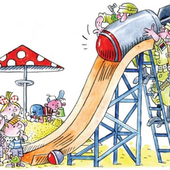 карикатура на Путіна та вояк