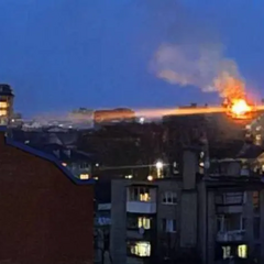 Вогнеборці гасять пожежу у Івано-Франківську