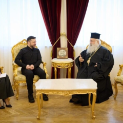 Зеленский и архиепископ Кипра встреча