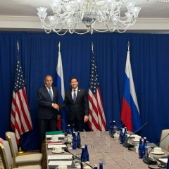 Rubio and Lavrov negotiations at the UN General Assembly