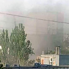 Послідствия вибуху в центрі Мелітополя