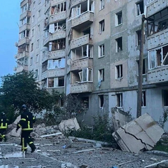 Удар по многоквартирному дому в Луцке