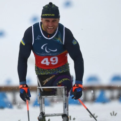 Український паралімпієць на дистанції 20 км