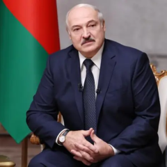 Protest against Lukashenko at rally
