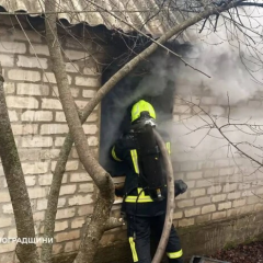 Пожар в Кировоградской области. Пострадавшая девочка