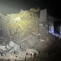 Пожежа та руйнування від російської атаки