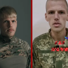 Азовец улыбается на допросе в Херсоне