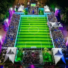 Збірна України з соккеру святкує перемогу