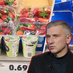 Порівняння цін на масло й полуницю