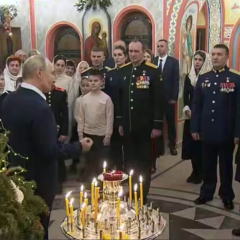 Putin at the festive sermon